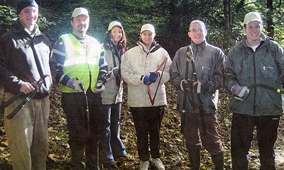 Gaz de France group in Gledhow Valley Woods