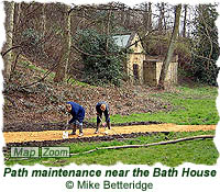 Path maintenance near the Bath House