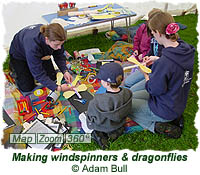 Making windspinners and dragonflies