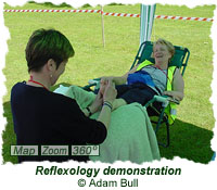Reflexology demonstration