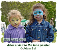 After a visit to the face painter