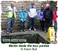 Martin leads the tour parties