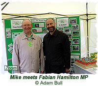 Mike meets Cllr Fabian Hamilton