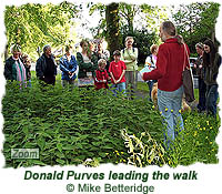 Donald Purves leads the walk