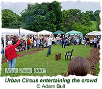 Urban Circus entertaining the crowd