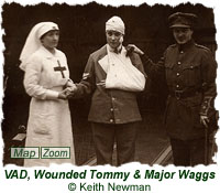 VAD, Wounded Tommy & Major Waggs
