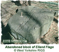 Sandstone block (Elland Flag)