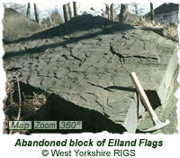 Sandstone block (Elland Flag)